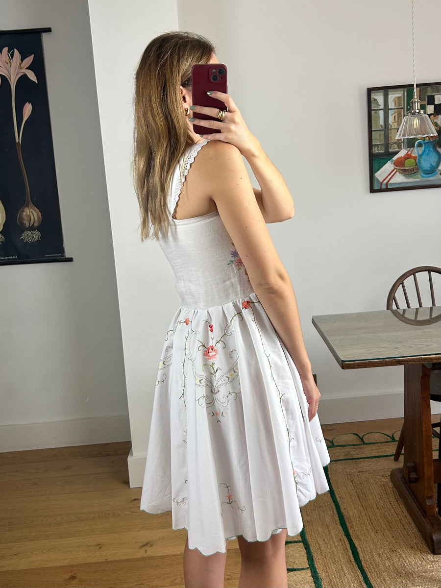 Reworked Embroidered Dress - UK 6