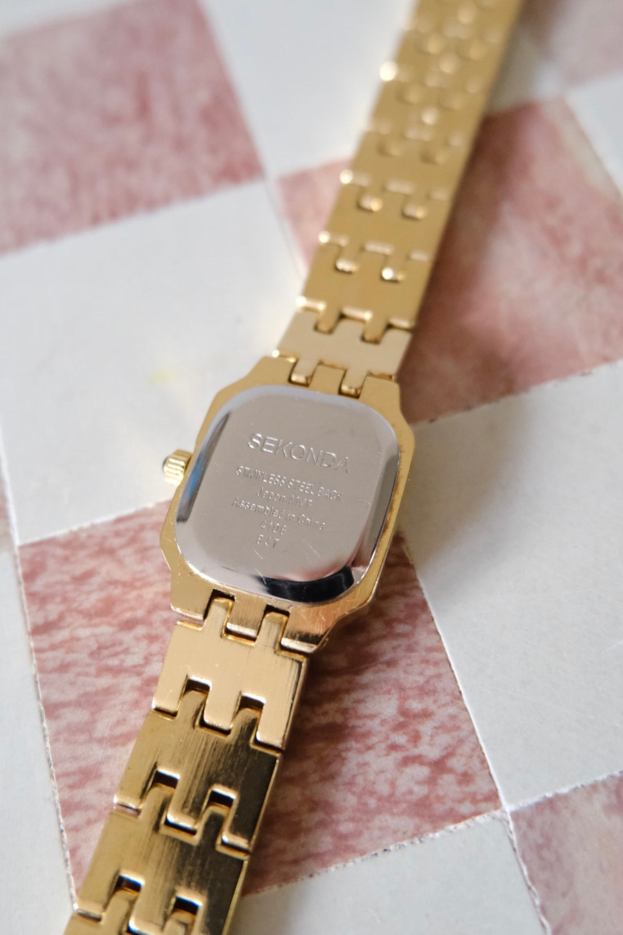 Sekonda Gold Plated Square Watch