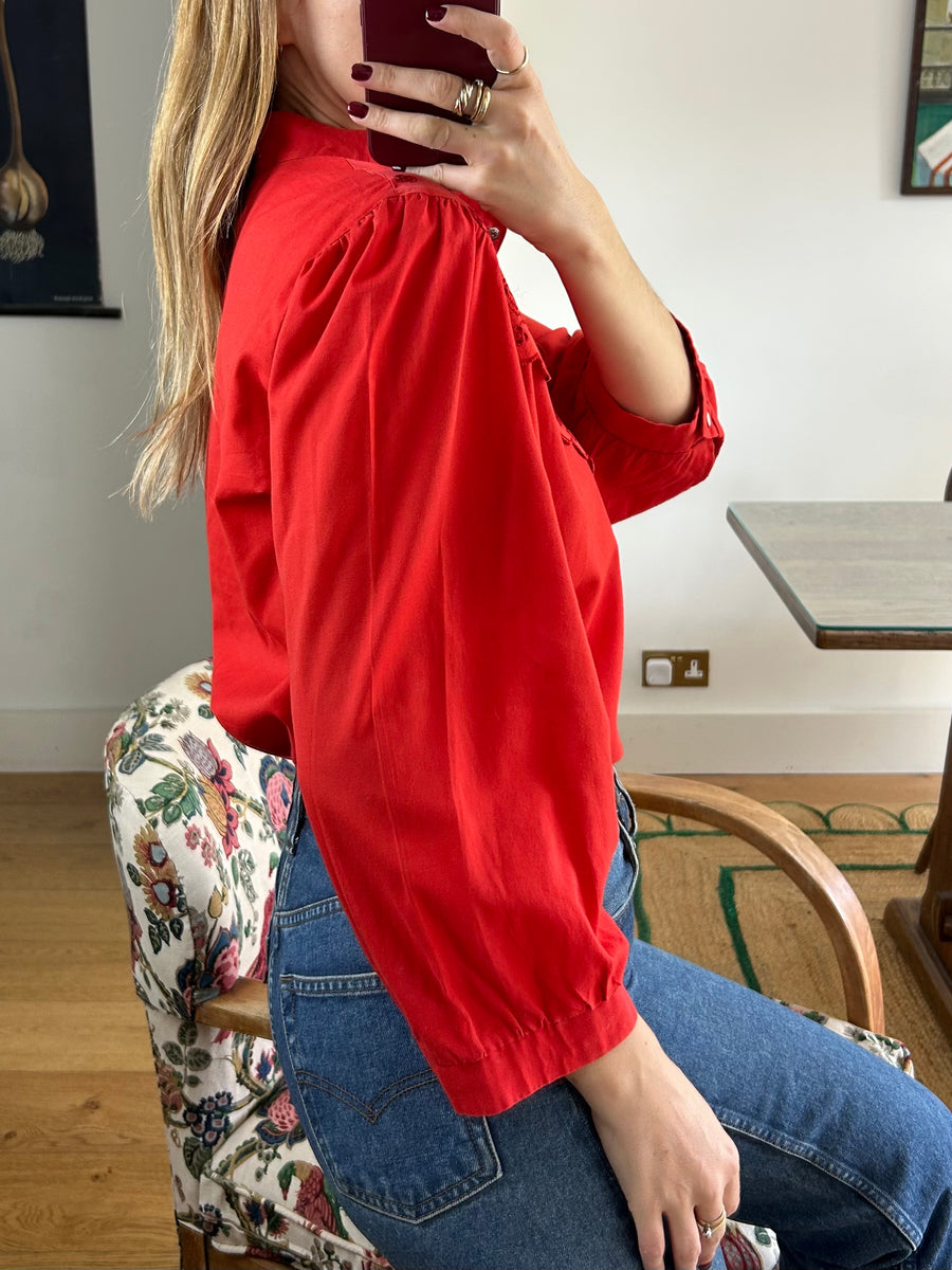Red Lace Shirt - M-L