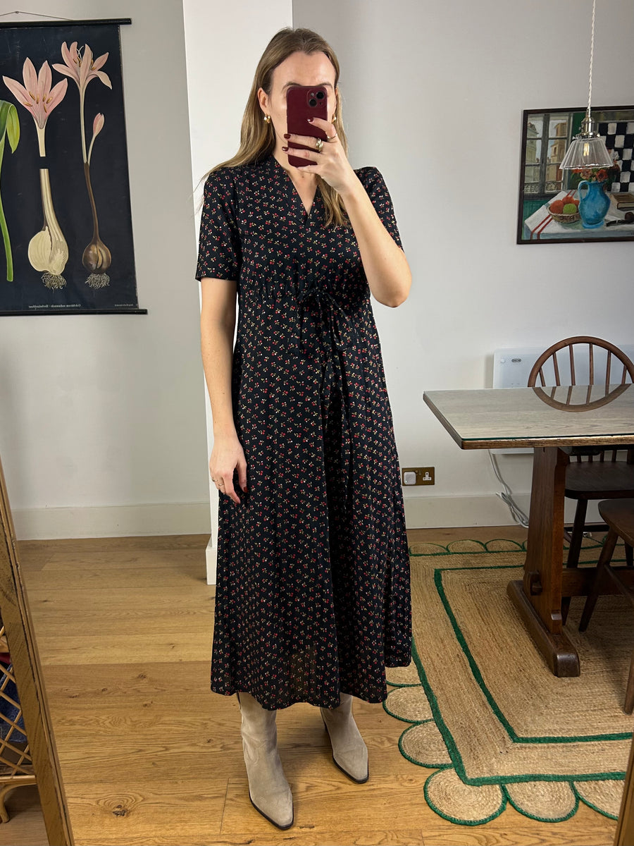 Cherry Print Dress - UK 8/10
