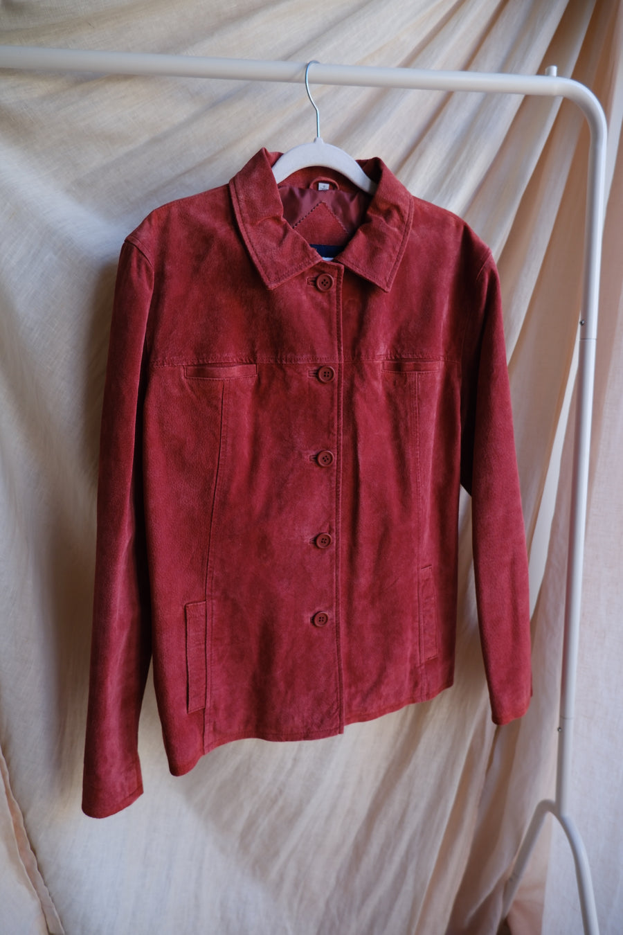 Purple Suede Jacket - M