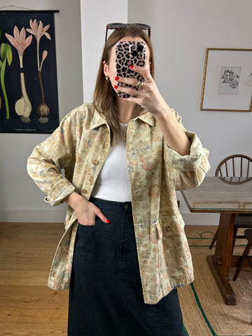 Floral Chore Jacket - L