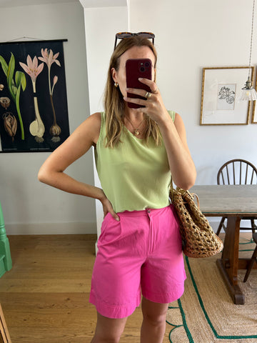Pink Cotton Shorts - UK 8