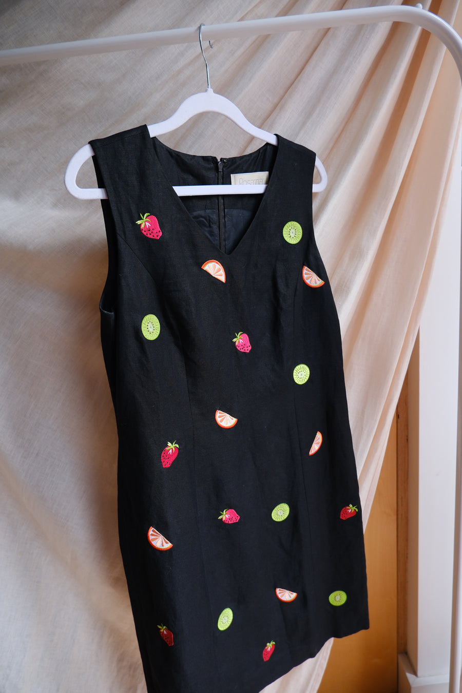 Embroidered Fruit Dress - UK 12