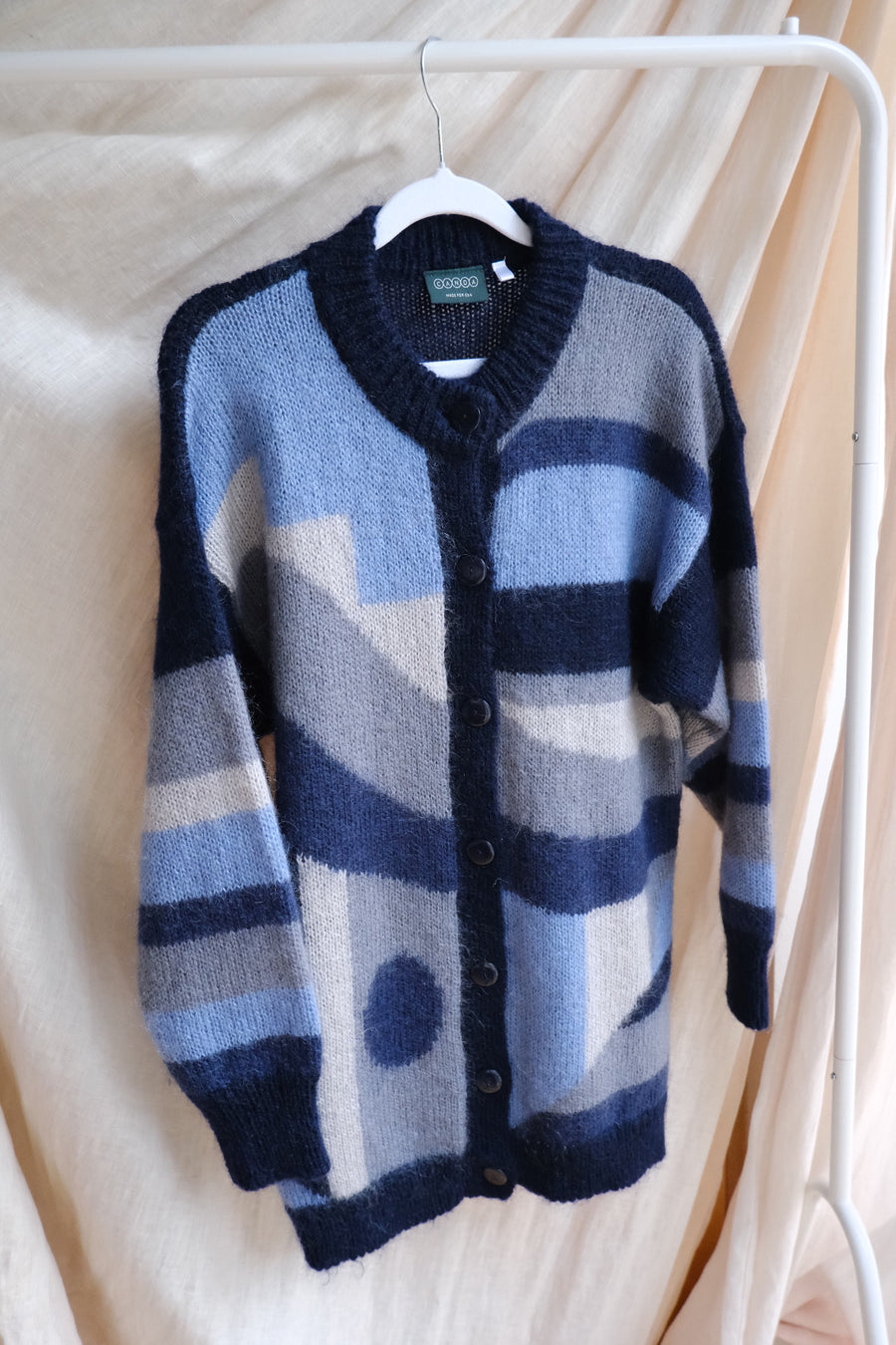 Pattern Mohair Cardigan - S-M