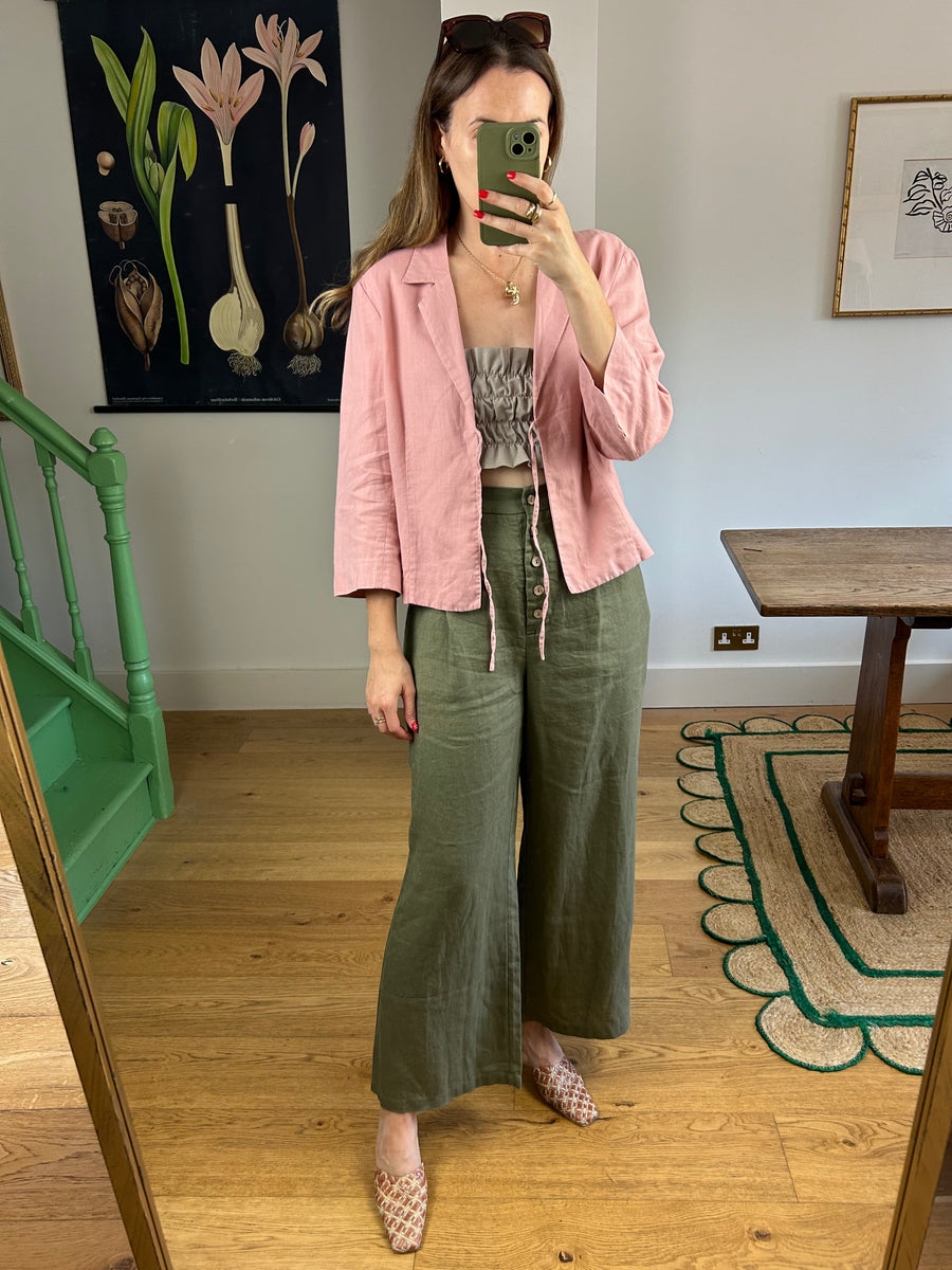 Woven Leather Mules - UK 3