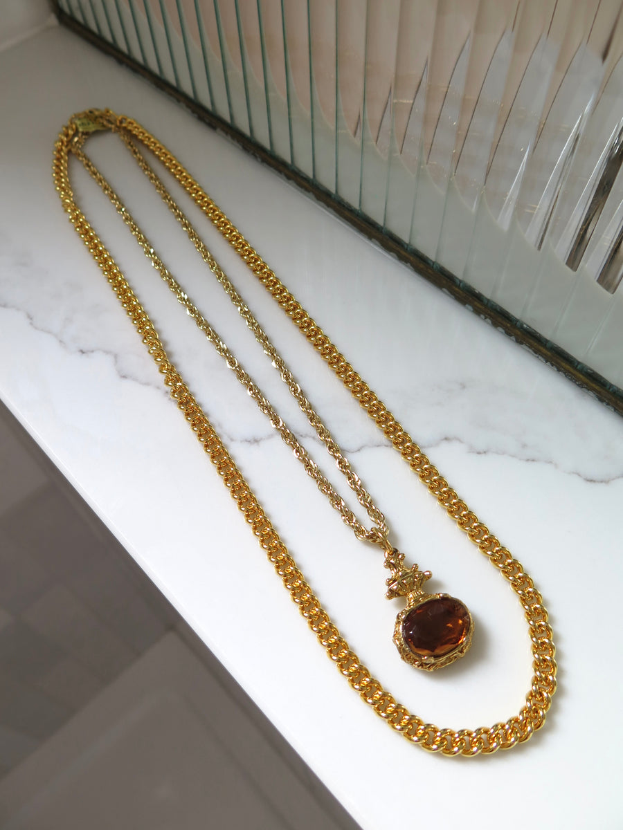 Gold Plated Layered Necklace Set - The Jane
