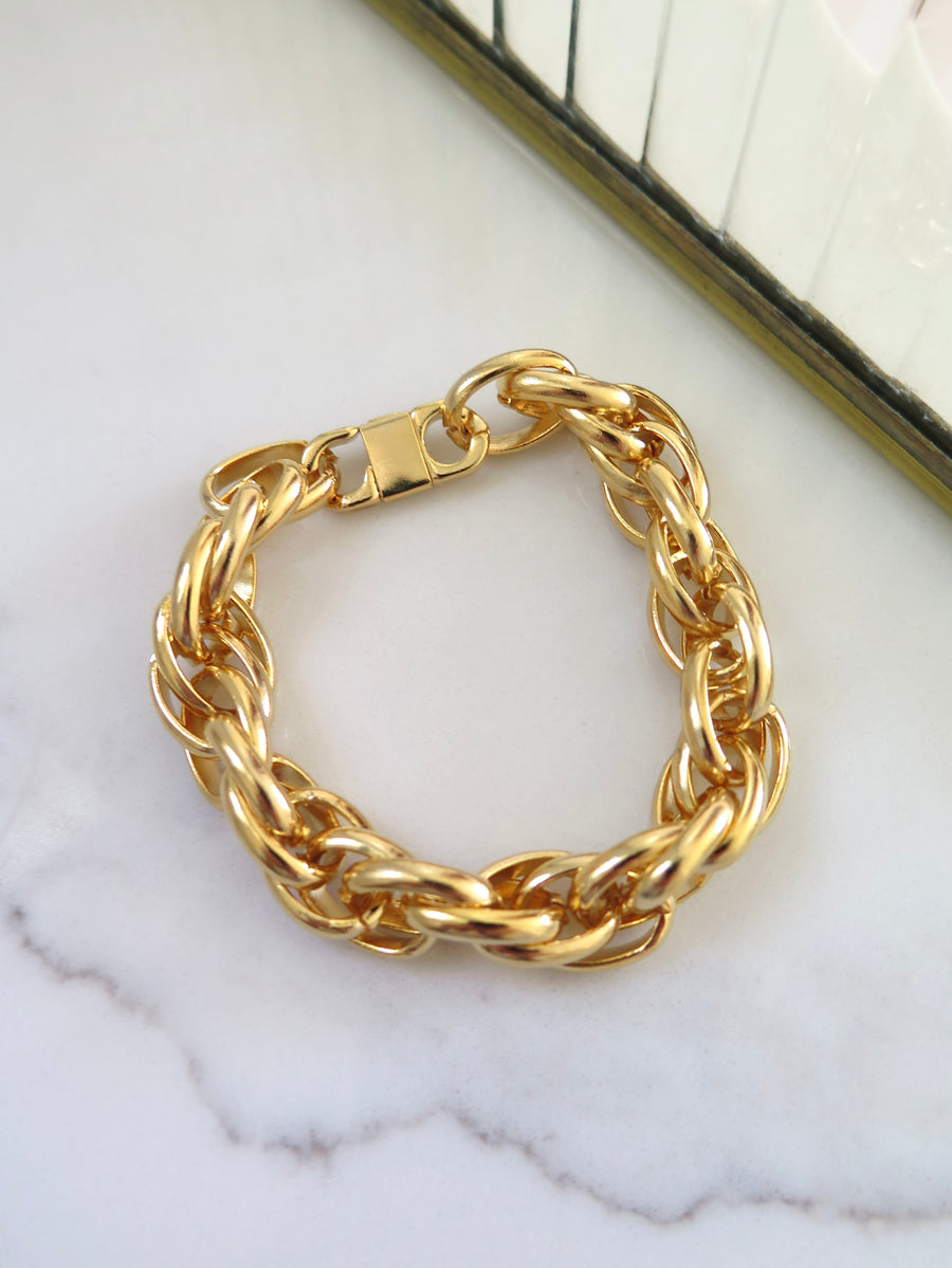 Gold Plated Chunky Chain Bracelet