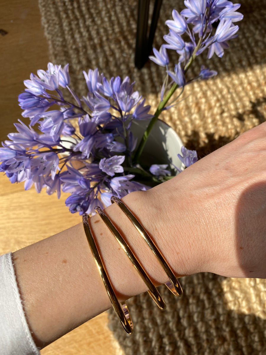 Gold Plated Bangle Set
