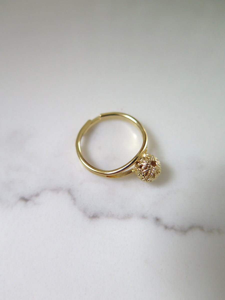 Gold Plated Ball Ring