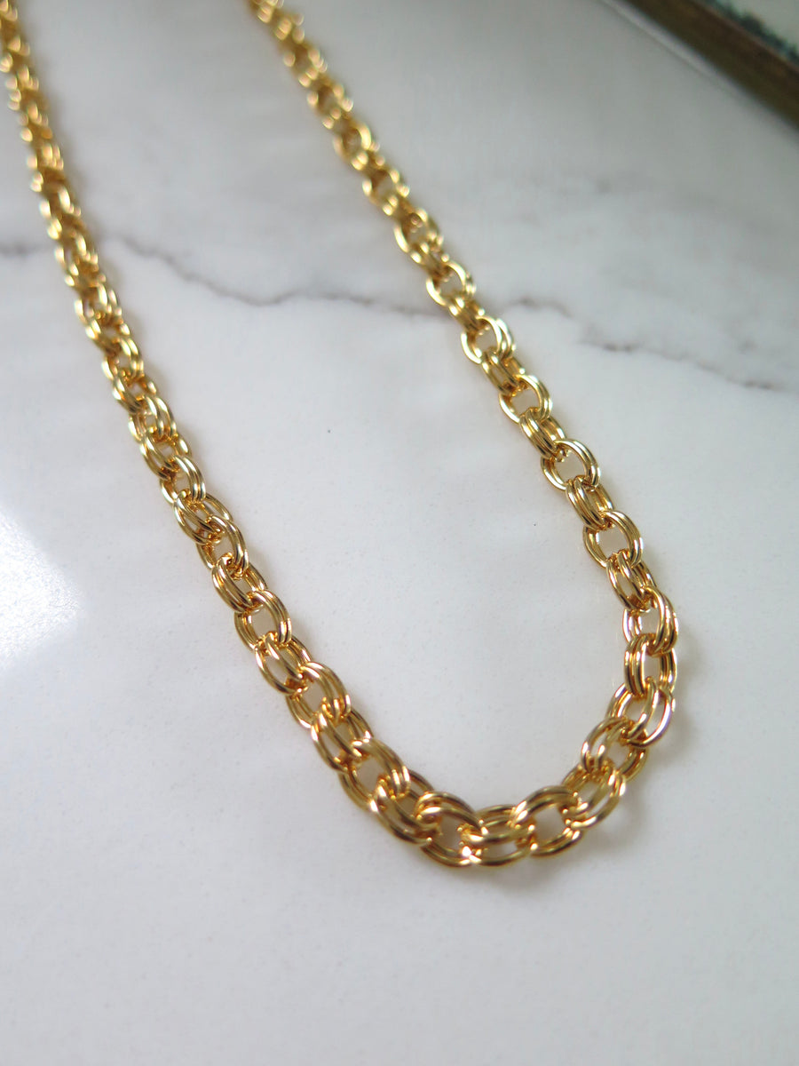 Gold Plated Belcher Chain - 18