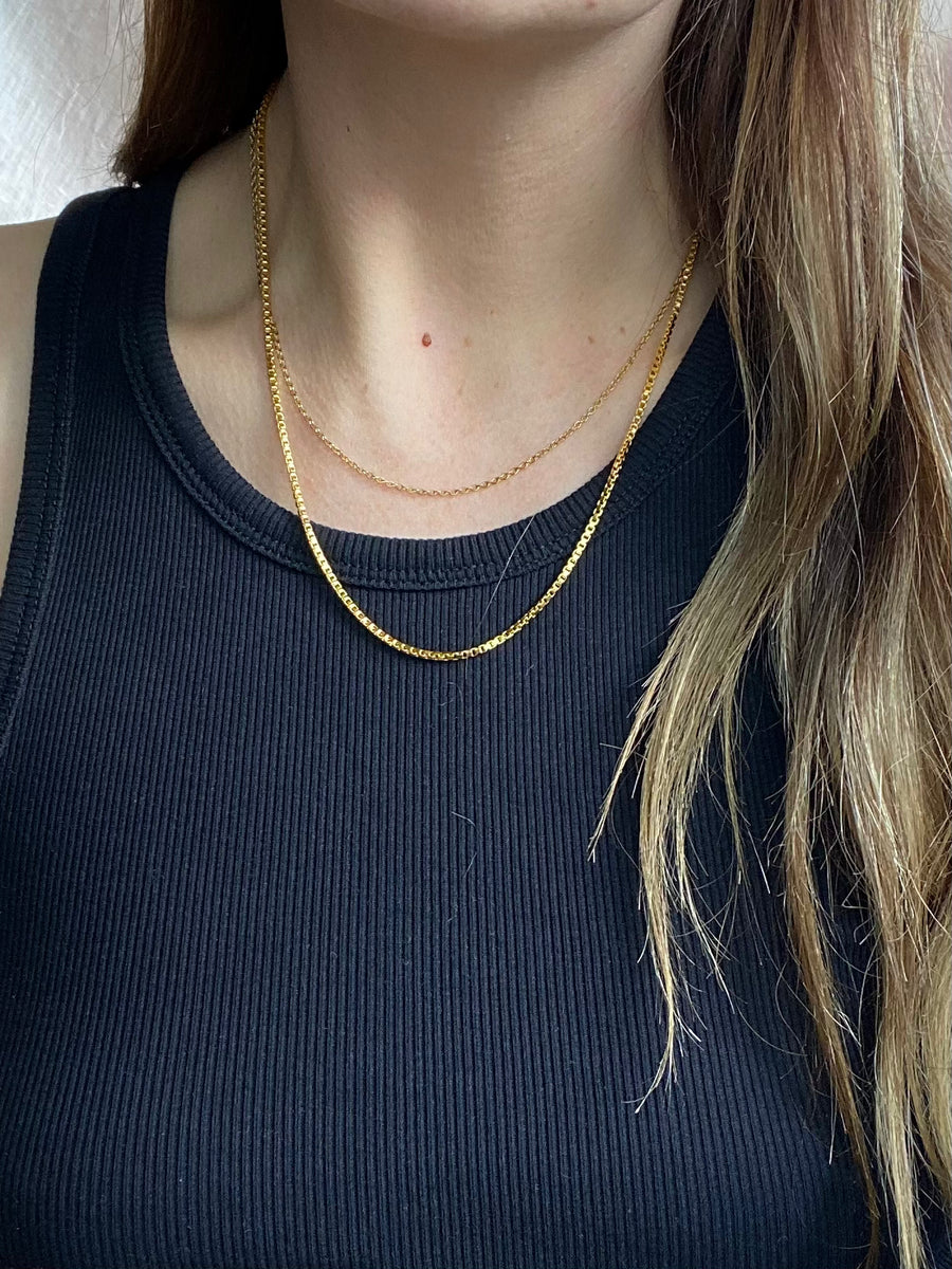 Gold Plated Layered Necklace Set - The Jackie