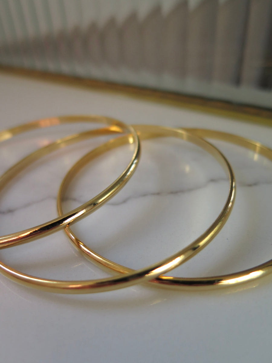 Gold Plated Bangle Set