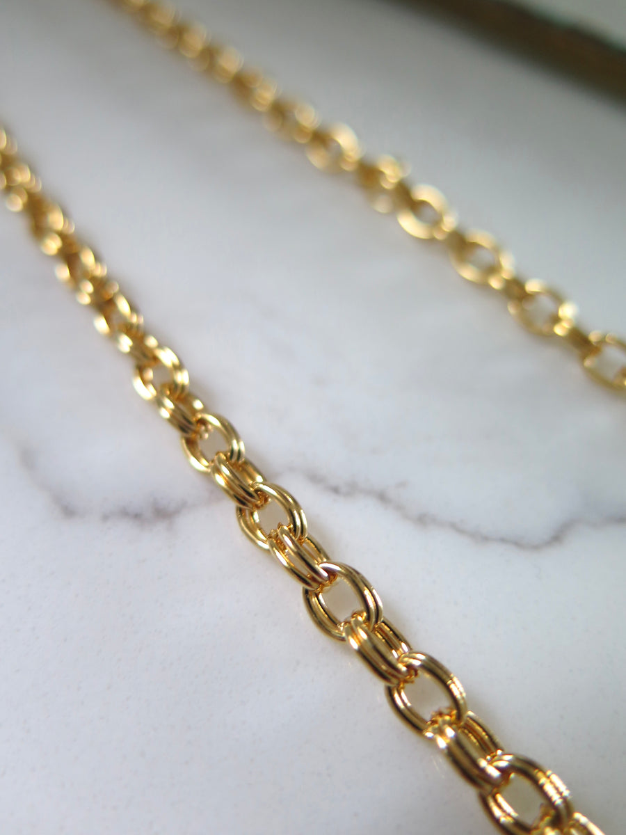 Gold Plated Belcher Chain - 18