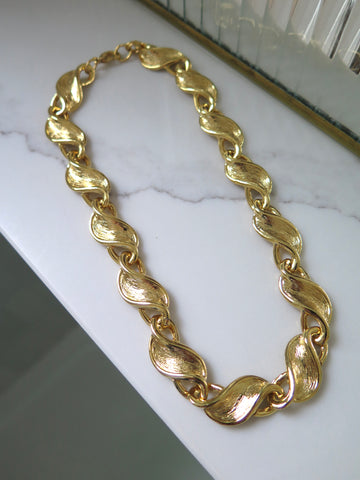 Gold Plated Chunky Chain Necklace - 17