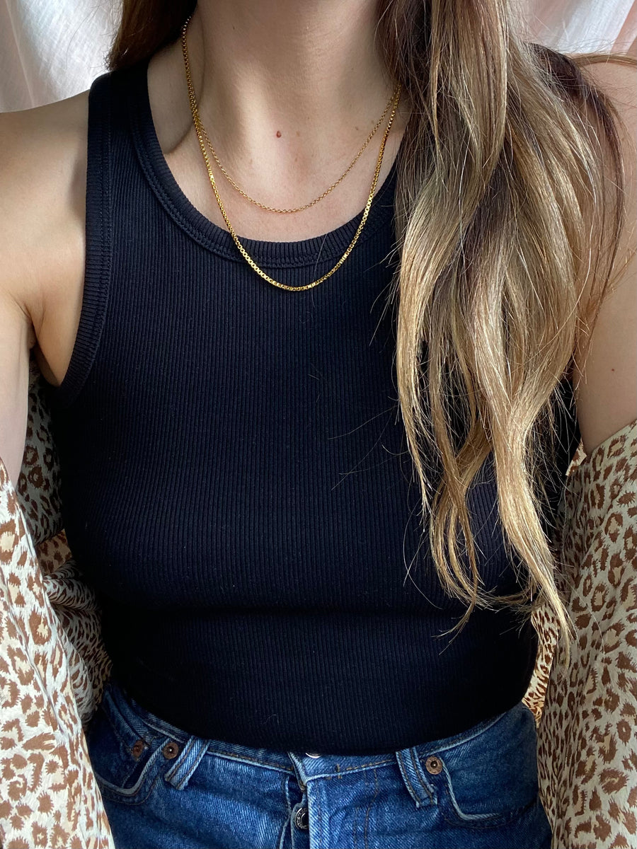 Gold Plated Layered Necklace Set - The Jackie