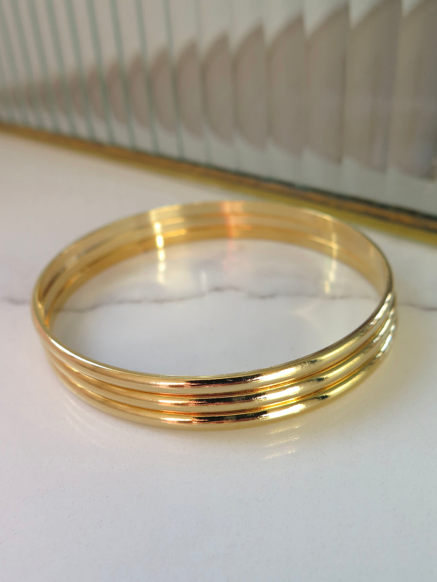Gold Plated Bangle Set